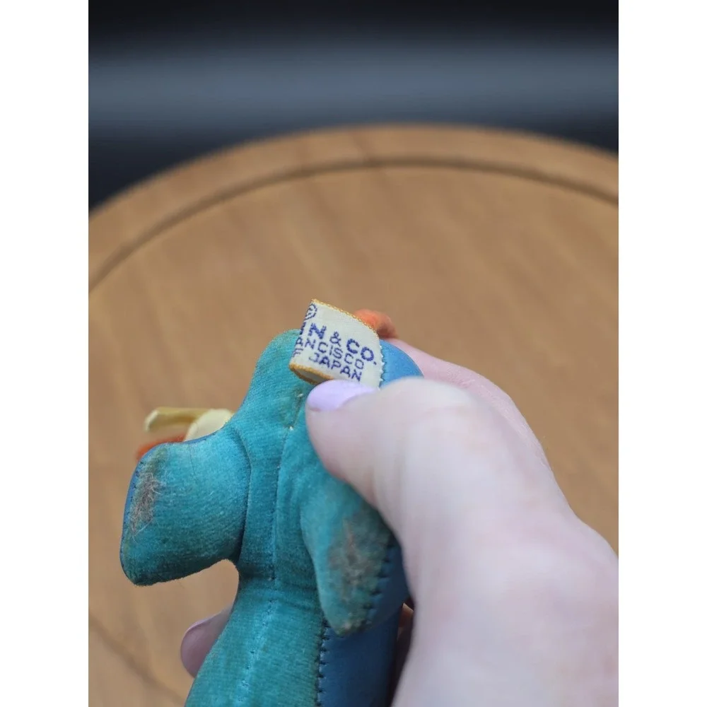 Vintage‎ Dakin Dream Pets Blue Faux Leather Dachshund with Chef Hat Weiner Dog